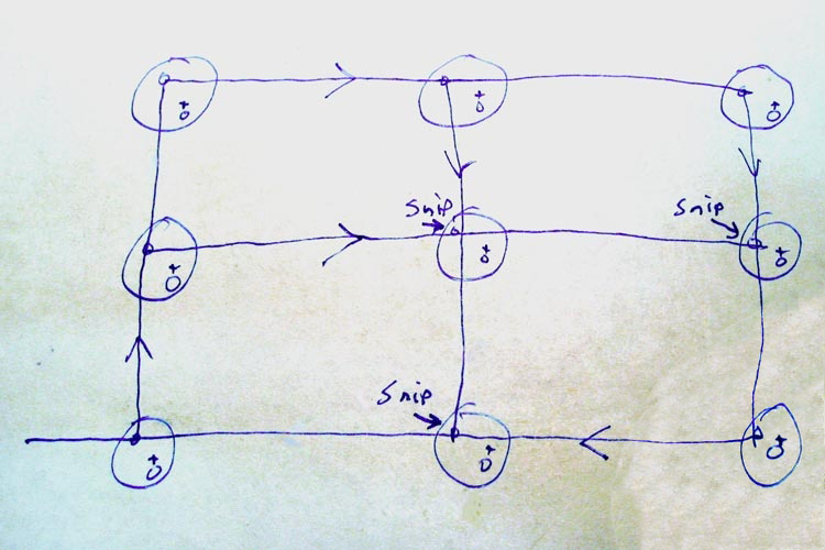 LED Plane Drawing